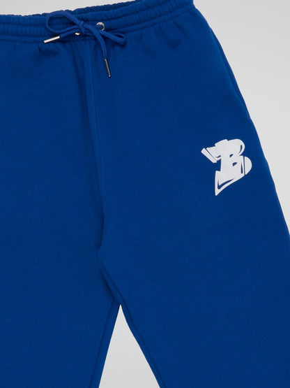 BHYPE LOGO ESSENTIALS BLUE PANTS - B-Hype Society