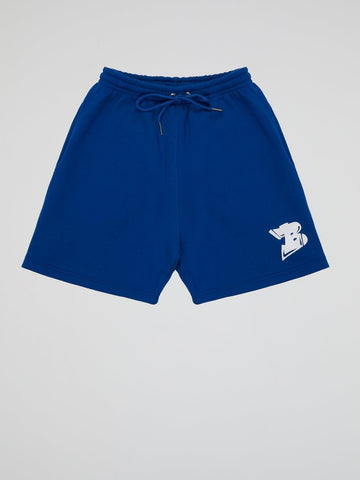 Bhype Society - Bhype Logo Essentials Blue Shorts