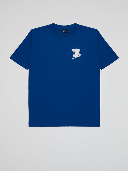 BHYPE LOGO ESSENTIALS BLUE TSHIRT - B-Hype Society