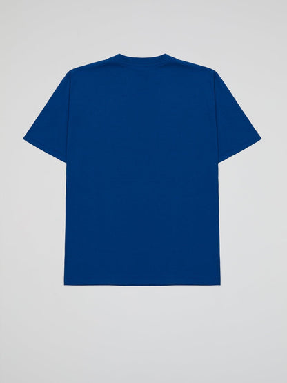 BHYPE LOGO ESSENTIALS BLUE TSHIRT - B-Hype Society