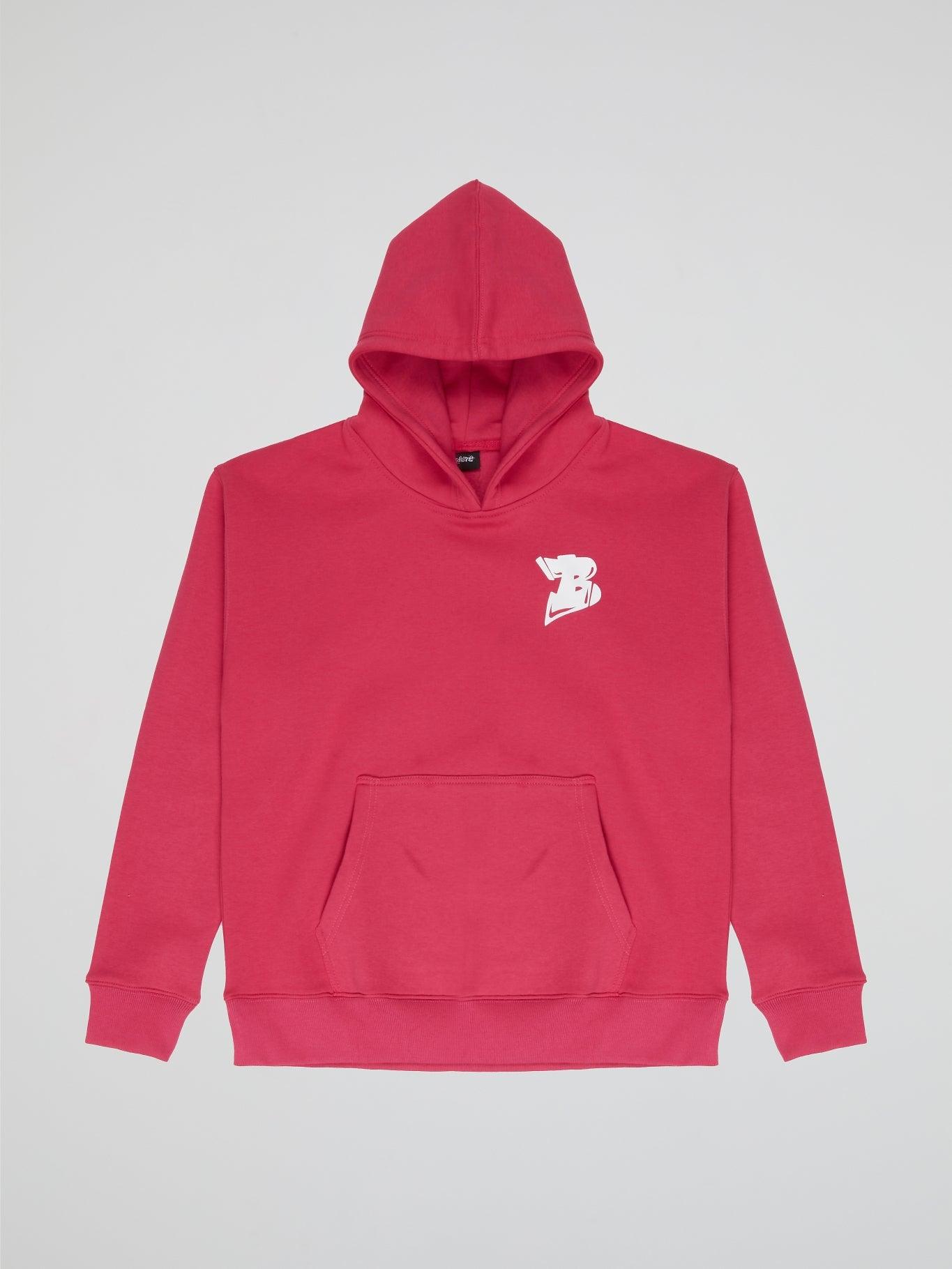 Fluorescent pink outlet hoodie