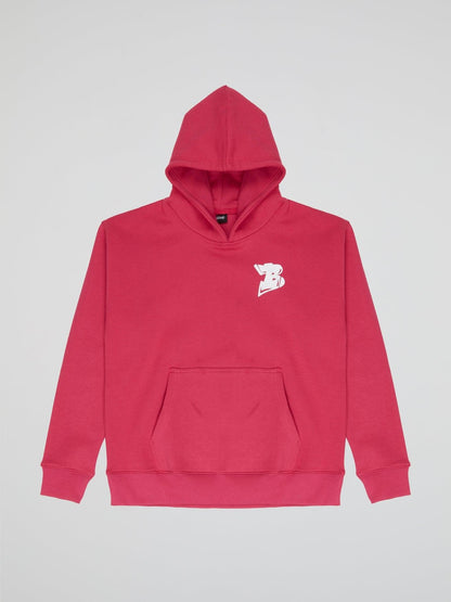 BHYPE LOGO ESSENTIALS NEON PINK HOODIE - B-Hype Society