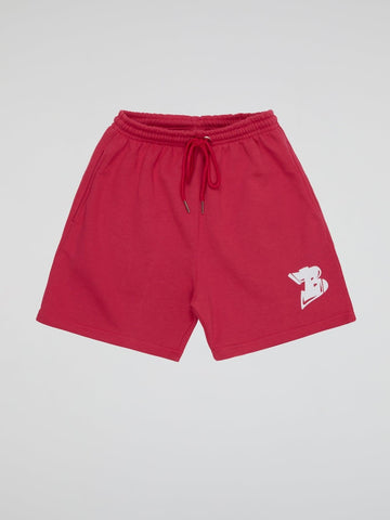 BHYPE LOGO ESSENTIALS NEON PINK SHORTS - B-Hype Society