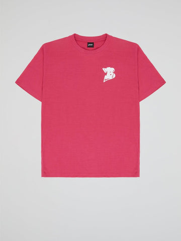 Bhype Society - Bhype Logo Essentials Neon Pink Tshirt