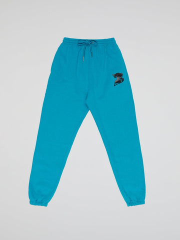 Bhype Society - Bhype Logo Essentials Pants Turquoise Blue