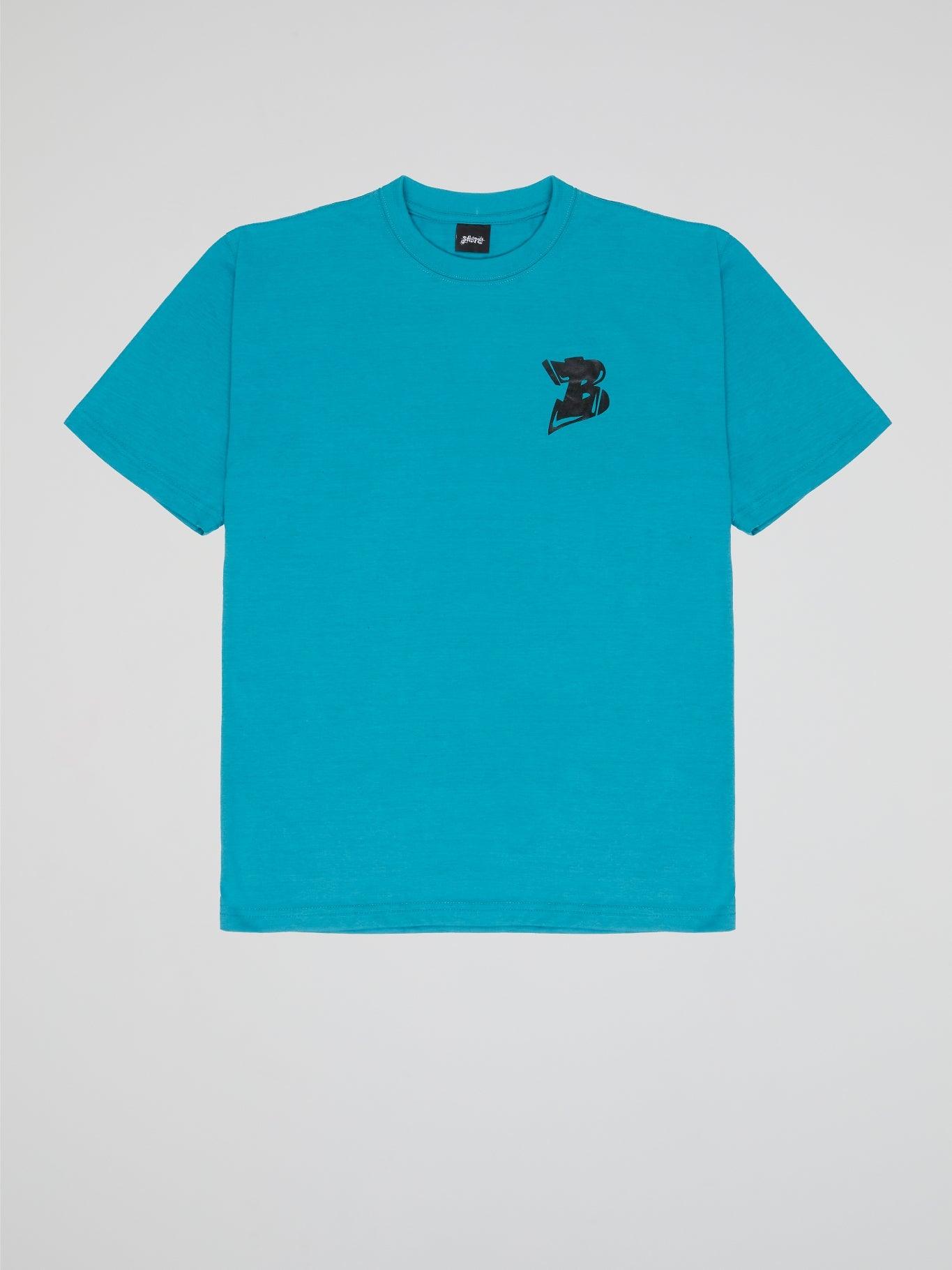 BHYPE LOGO ESSENTIALS TURQUOISE BLUE T-SHIRT - B-Hype Society