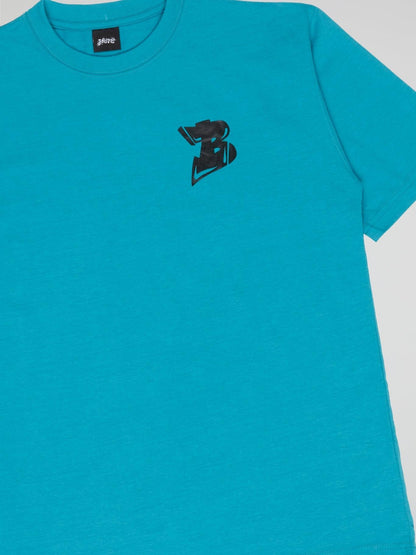 BHYPE LOGO ESSENTIALS TURQUOISE BLUE T-SHIRT - B-Hype Society