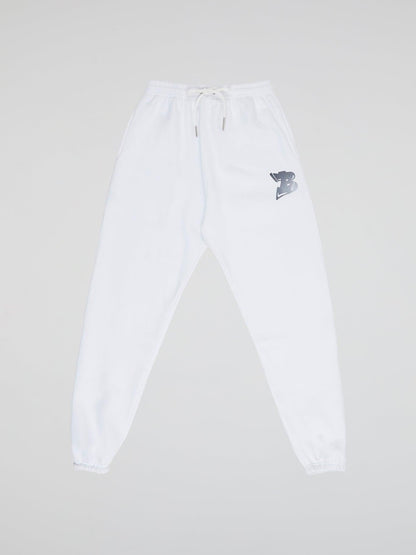 BHYPE LOGO ESSENTIALS WHITE PANTS - B-Hype Society