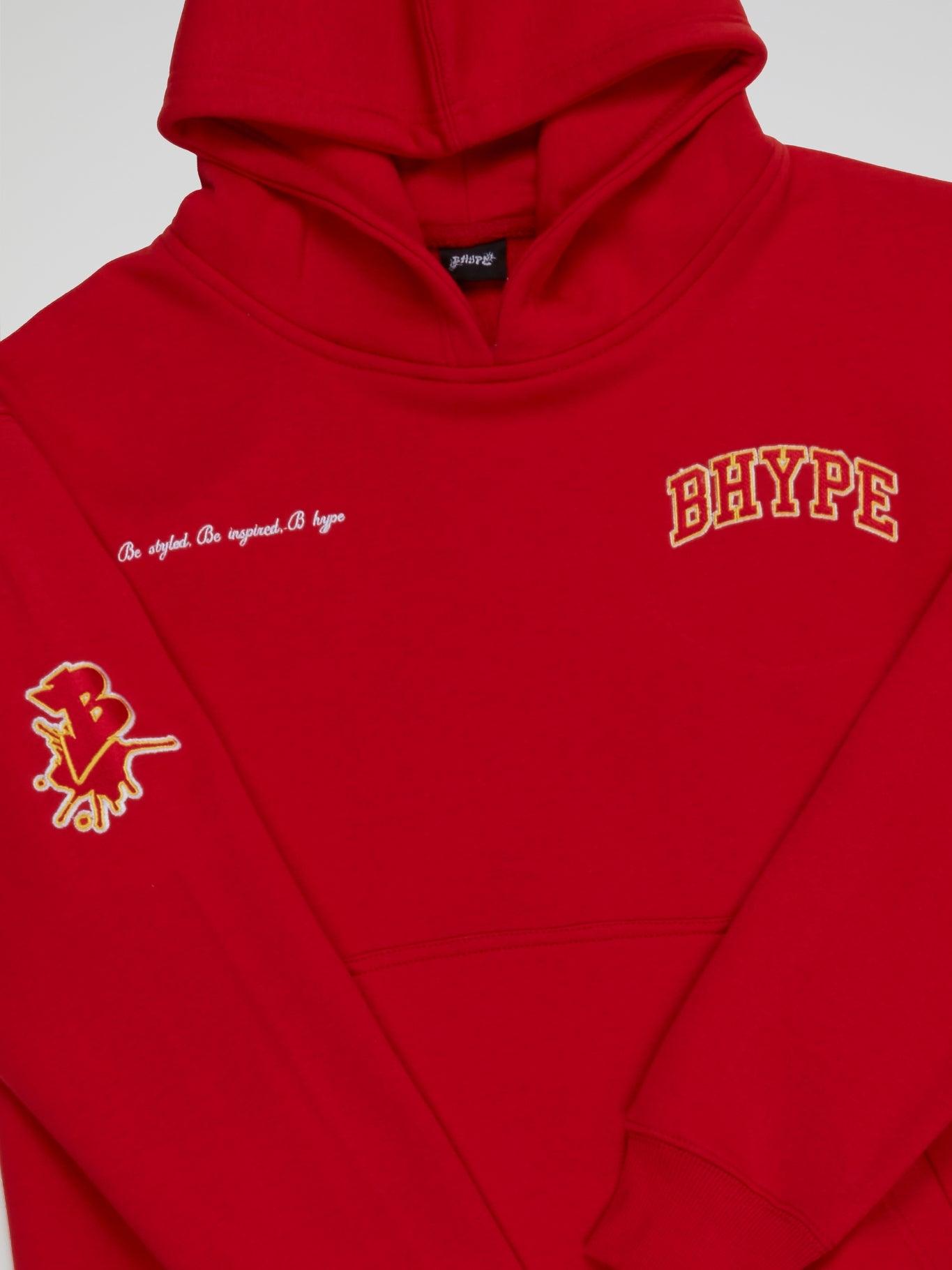 Hype best sale red hoodie