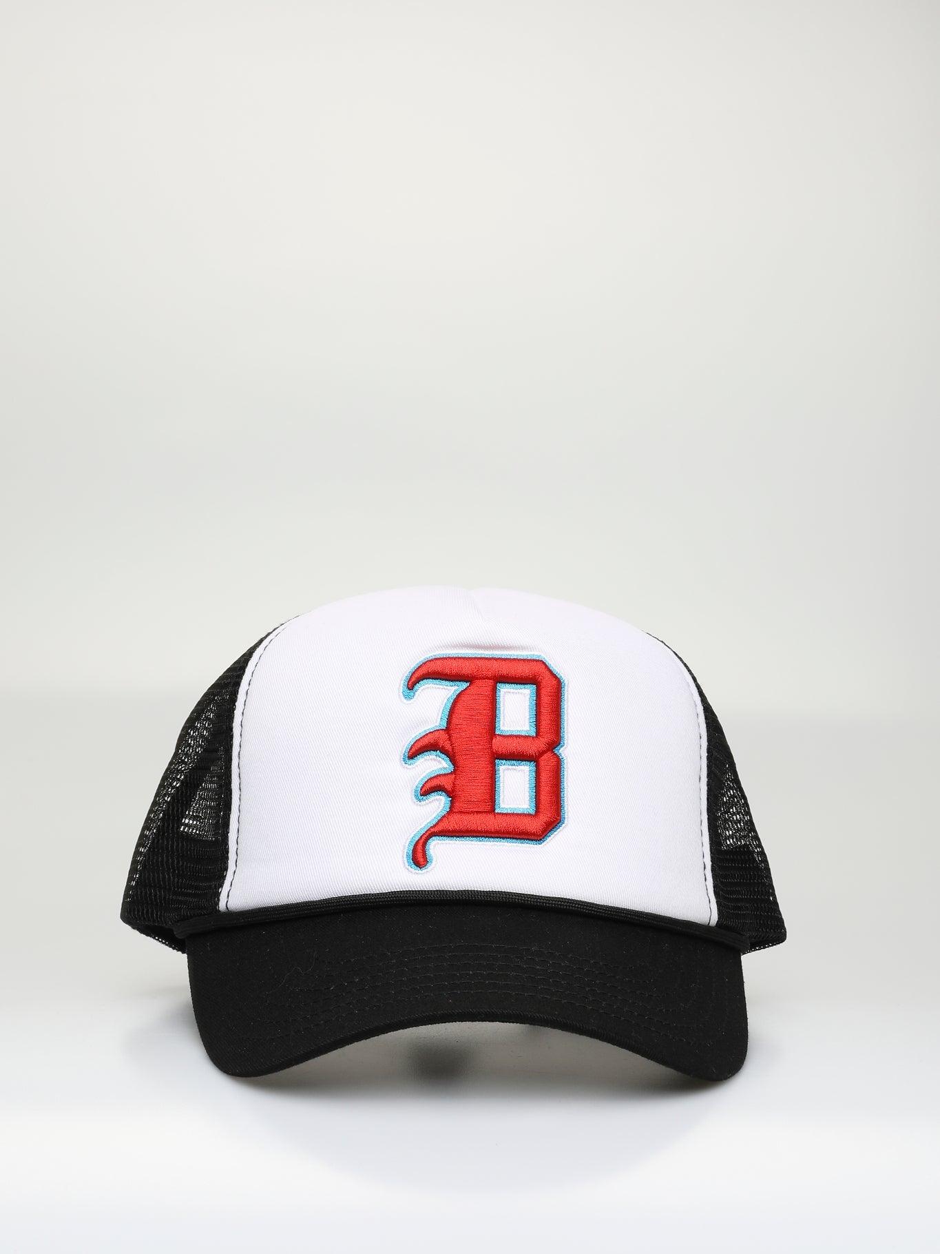 BHYPE TRUCKER HAT WHITE & BLACK - B-Hype Society