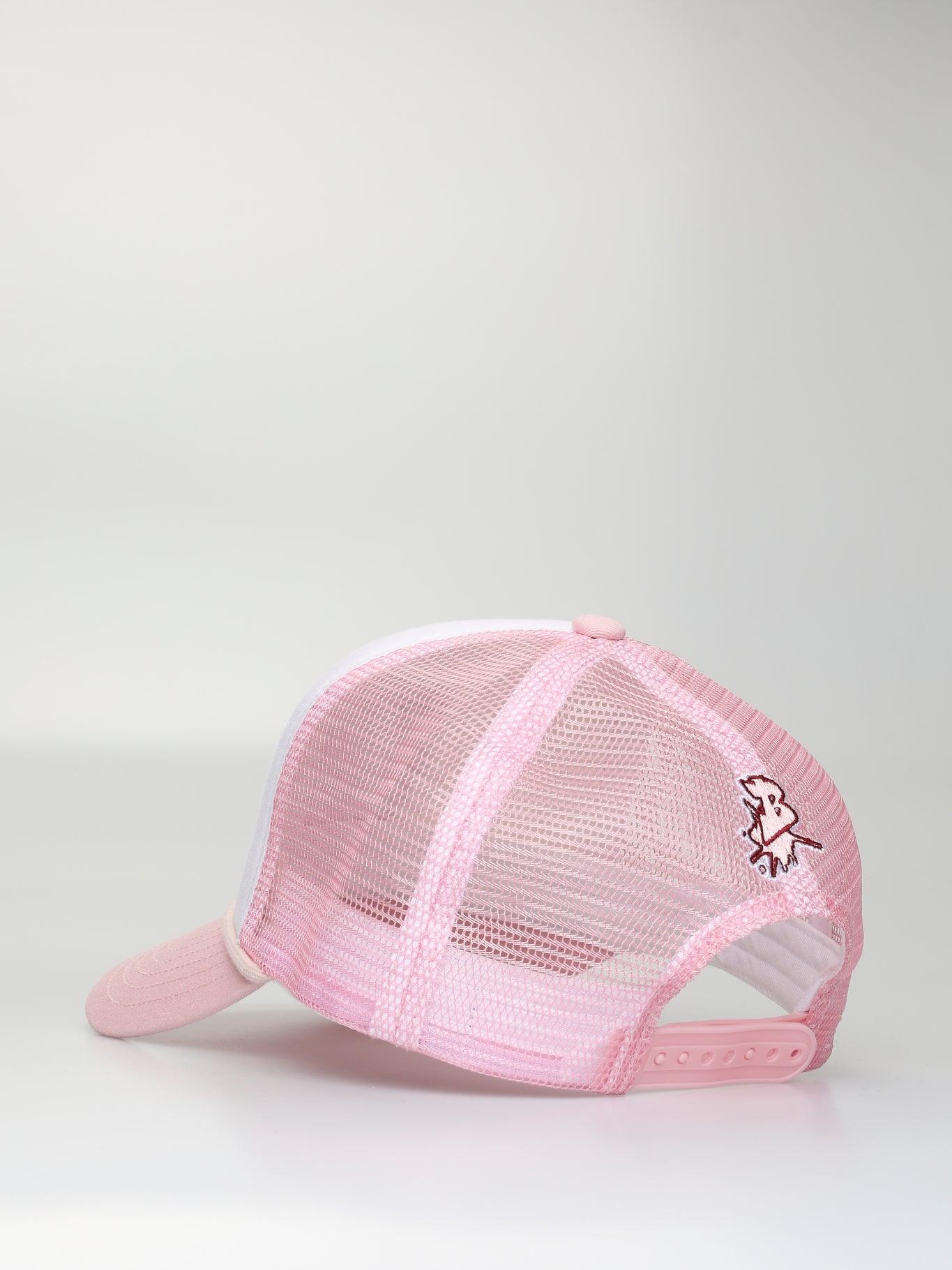 BHYPE TRUCKER HAT WHITE & PINK - B-Hype Society