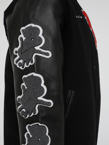 BHYPE VARSITY COLLECTION JACKET BLACK - B-Hype Society