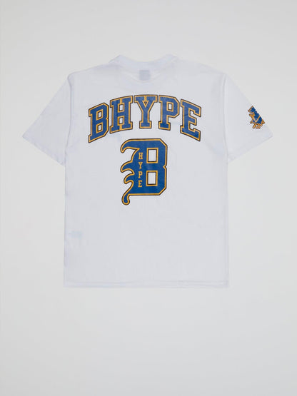 BHYPE WHITE T-SHIRT VARSITY COLLECTION - B-Hype Society