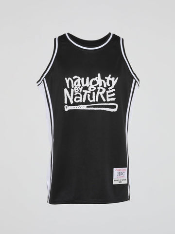 Headgear - Black Naughty By Nature Basketball Jersey