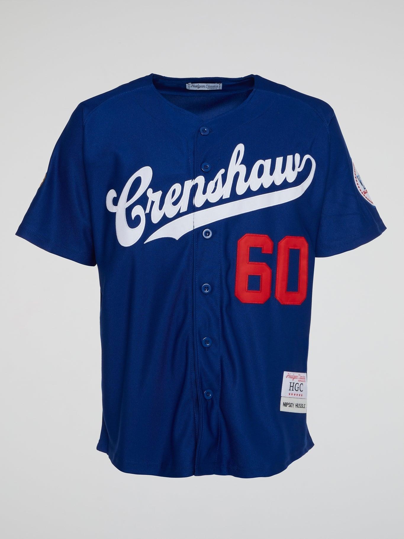 Blue Crenshaw Baseball Jersey - B-Hype Society
