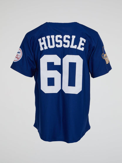 Blue Crenshaw Baseball Jersey - B-Hype Society