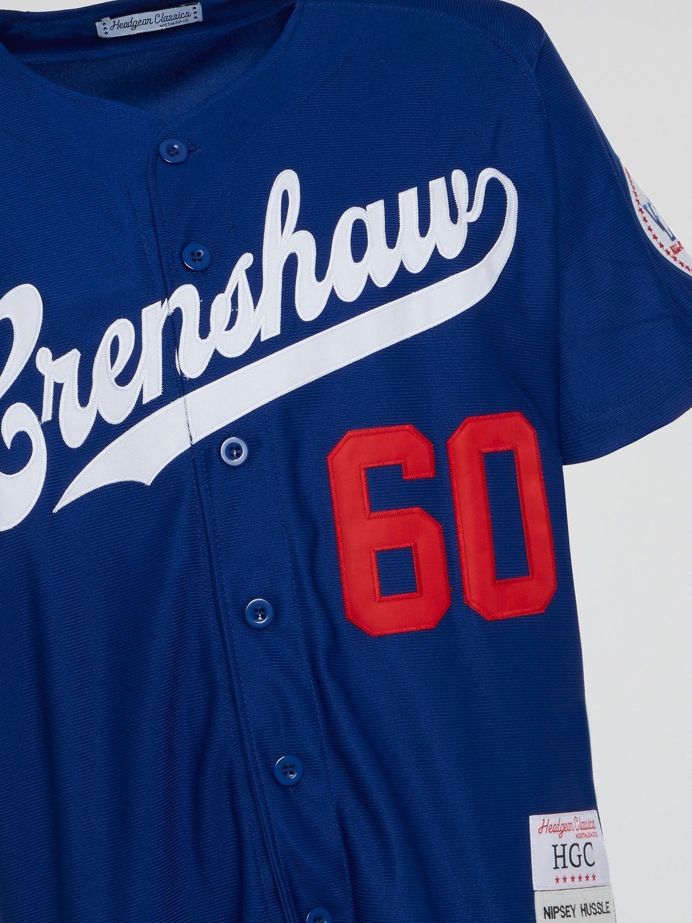 Blue Crenshaw Baseball Jersey - B-Hype Society