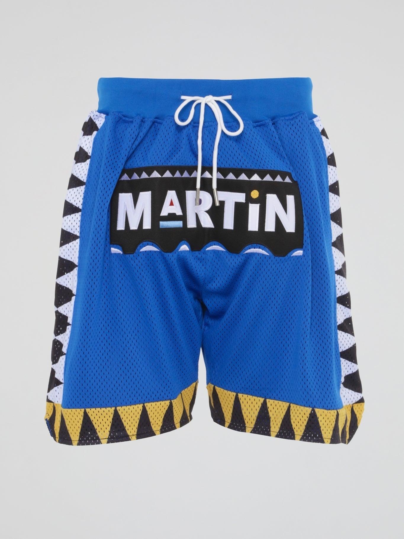 Blue Martin I'm The Man Basketball Shorts - B-Hype Society
