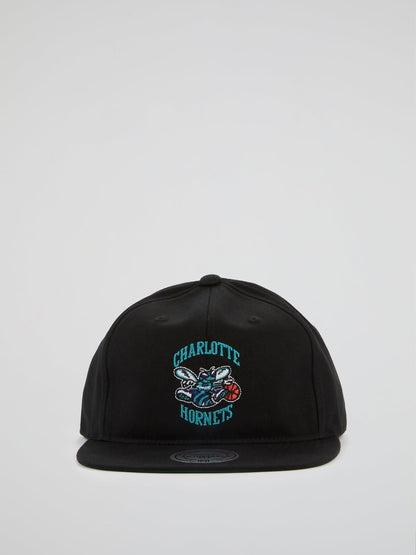 Charlotte Nets Team Logo Deadstock Throwback Snapback Cap - B-Hype Society