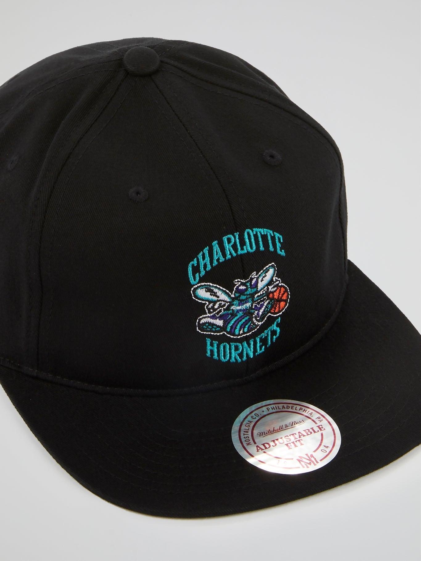 Charlotte Nets Team Logo Deadstock Throwback Snapback Cap - B-Hype Society