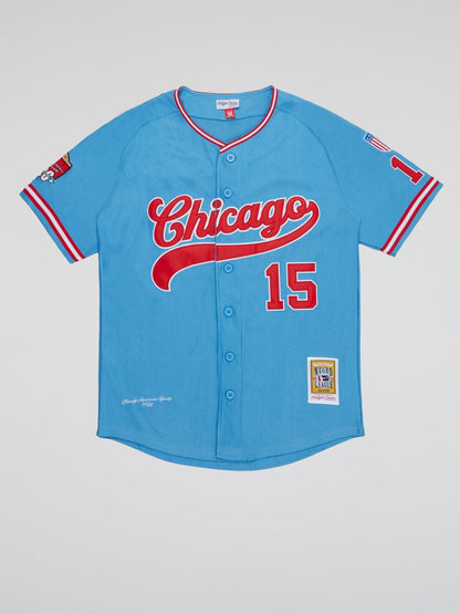 Chicago American Giants Blue Button Down Jersey - B-Hype Society