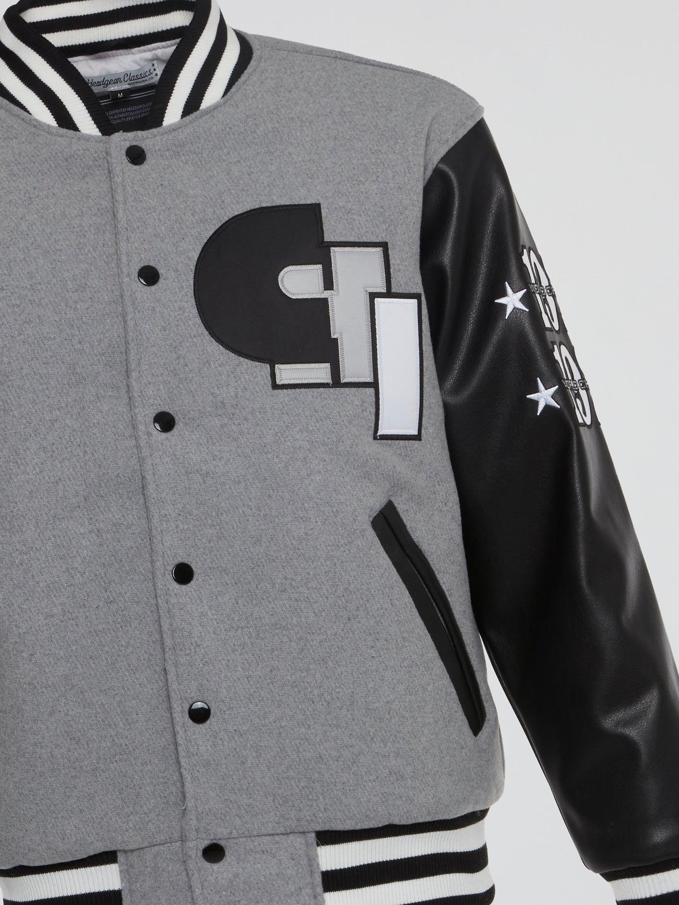 Chicago American Giants Varsity Jacket Grey - B-Hype Society