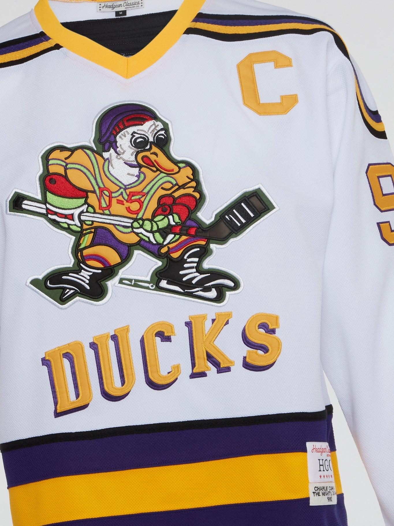 Conway Mighty Ducks Jersey White - B-Hype Society