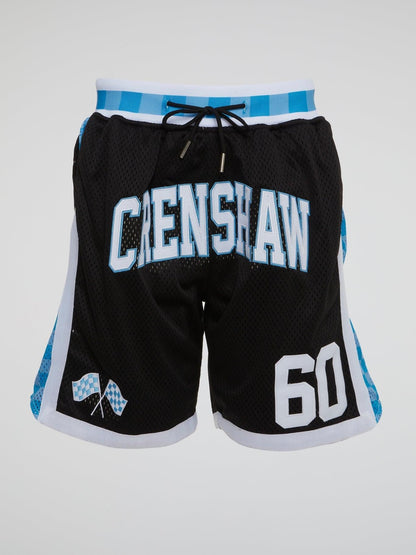 Crenshaw Checkered Flag Shorts Black - B-Hype Society