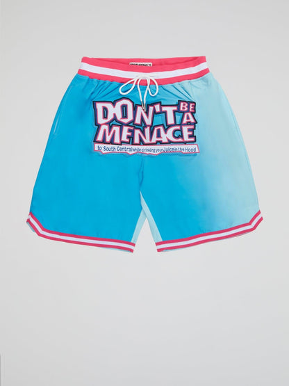 Don't be a Menace Blue Shorts - B-Hype Society