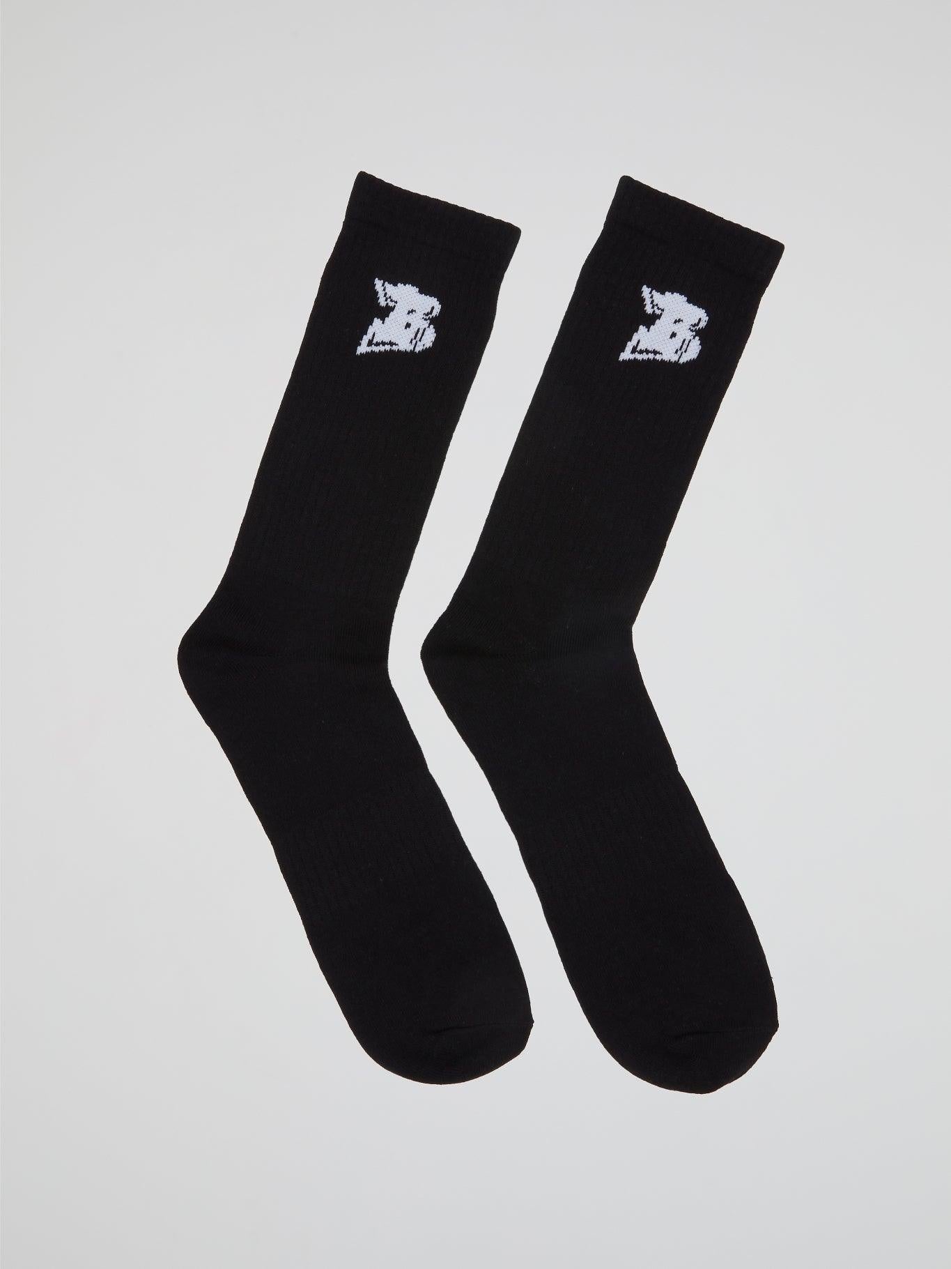 Essentials B Socks Black - B-Hype Society