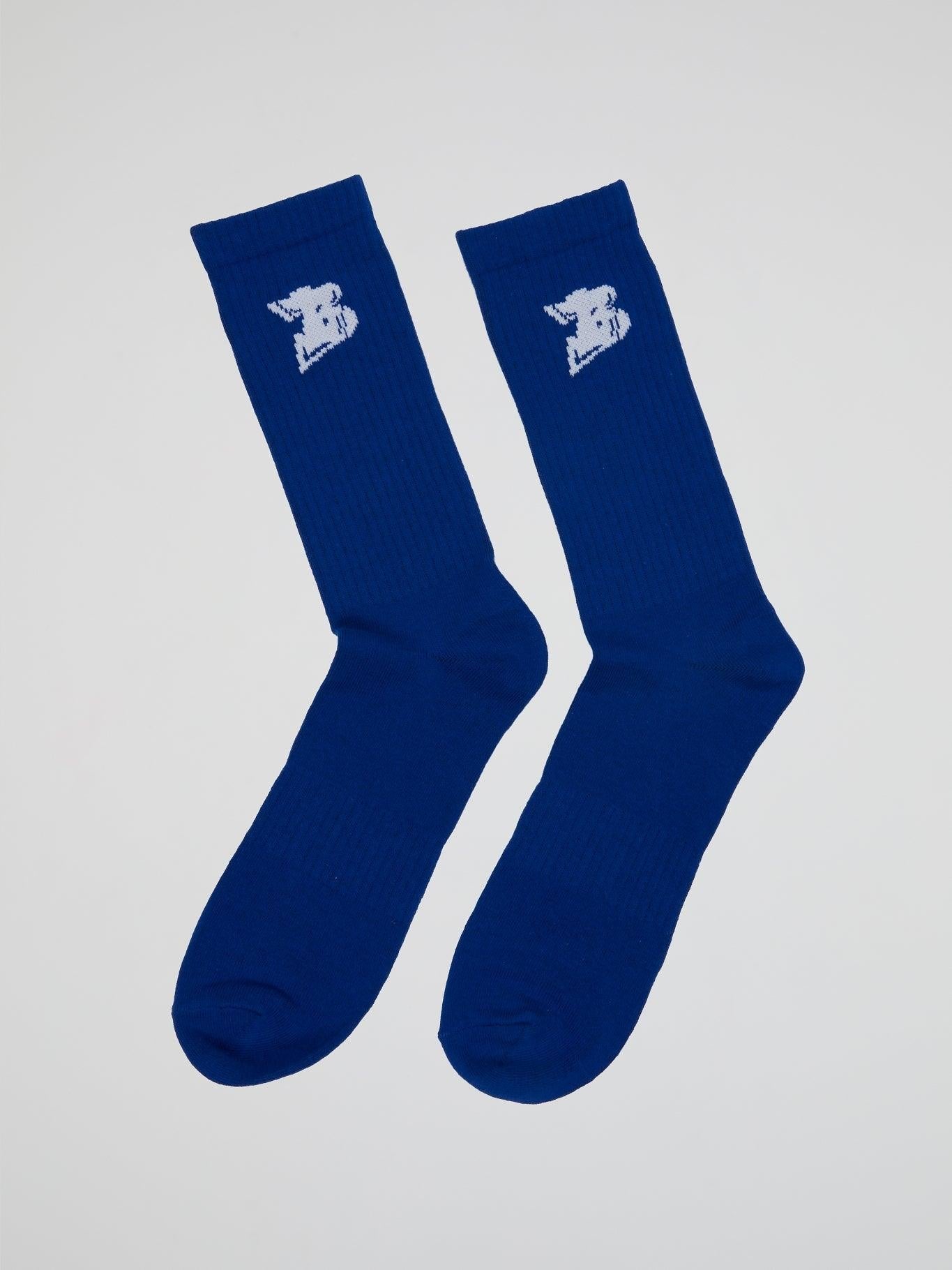 Essentials B Socks Blue - B-Hype Society