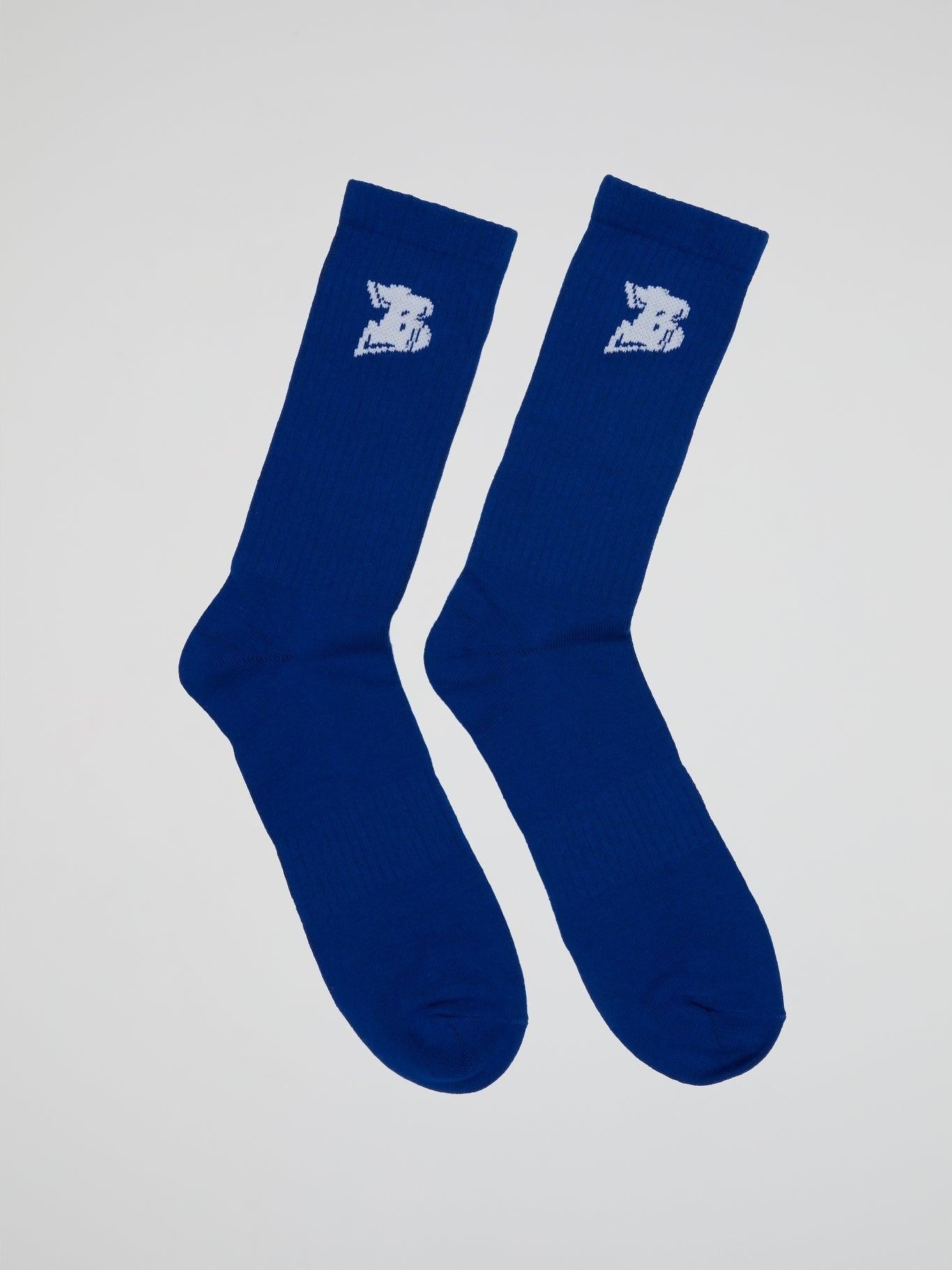 Essentials B Socks Blue - B-Hype Society