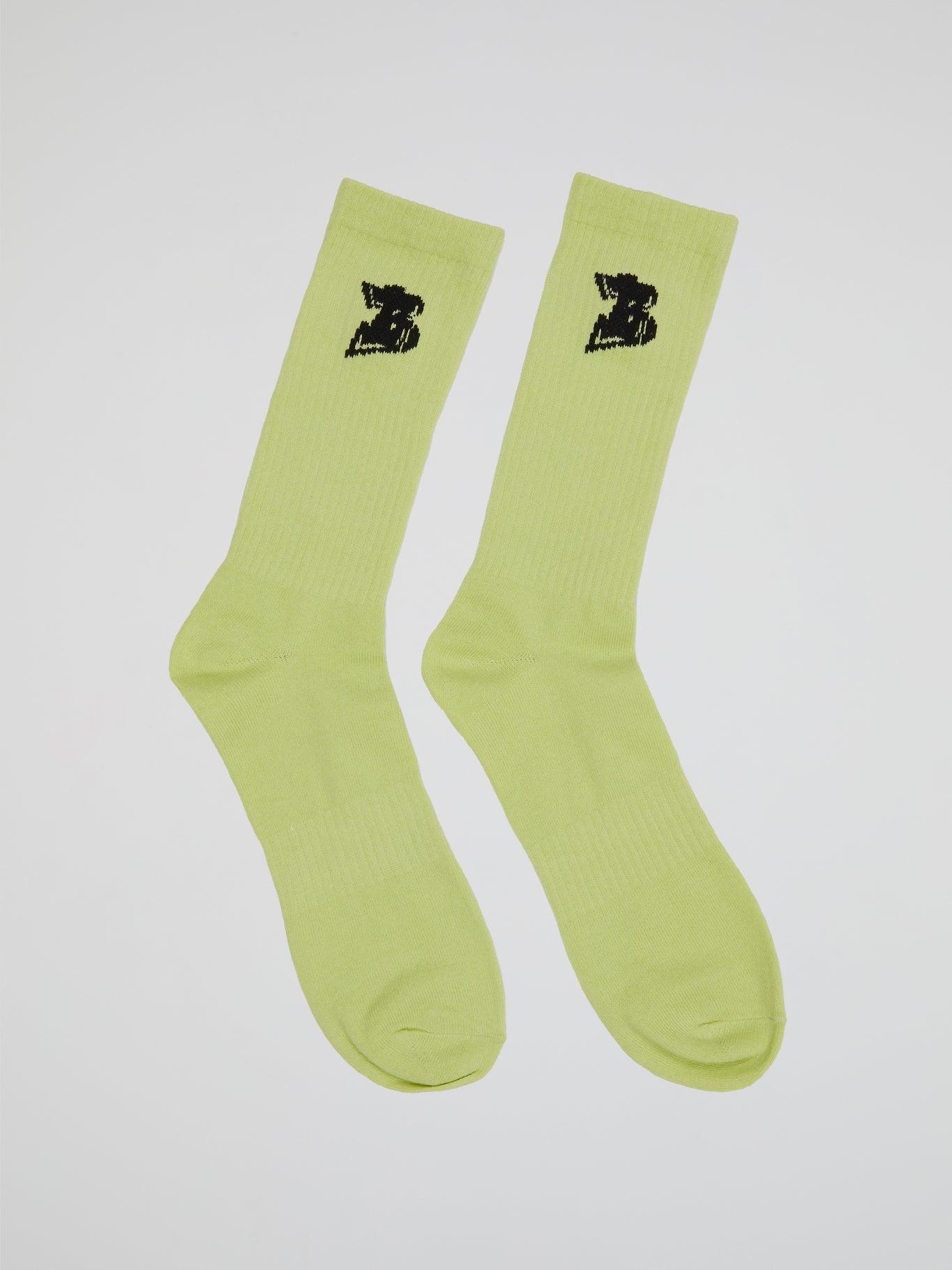 Essentials B Socks Green - B-Hype Society