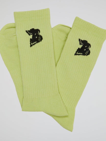 Essentials B Socks Green - B-Hype Society