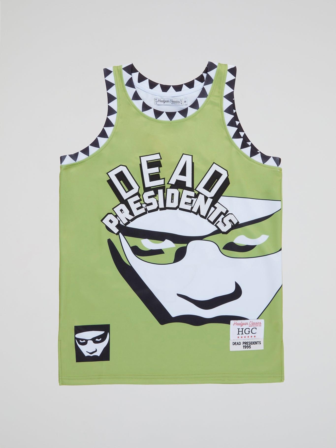 Green Dead Presidents Basketball Jersey - B-Hype Society