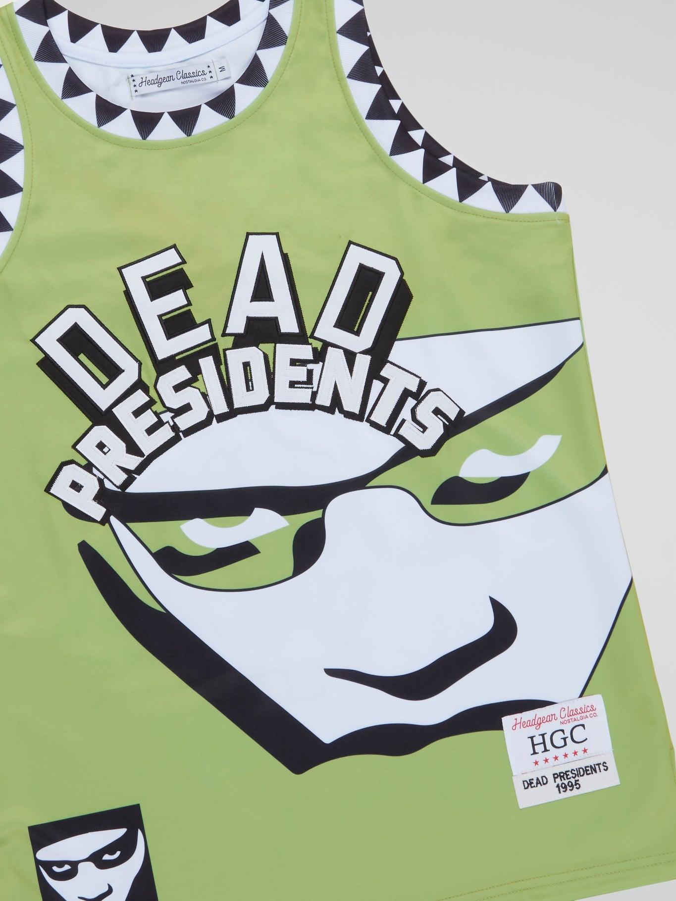 Green Dead Presidents Basketball Jersey - B-Hype Society