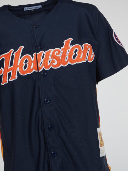 Houston Eagles Navy Baseball Jersey - B-Hype Society