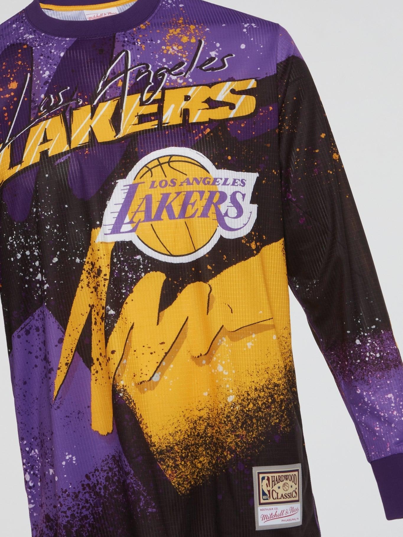 Hyper Hoops Moto LongSleeve Lakers - Dark Purple - B-Hype Society