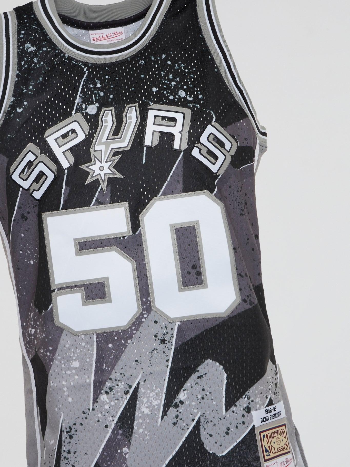 Hyper Hoops Swingman Jersey Spurs 1998 David Robinson - Black - B-Hype Society