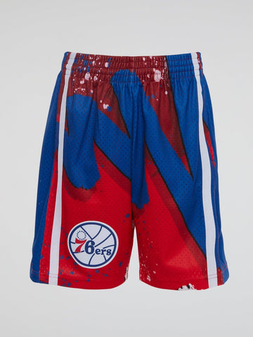 Mitchell and Ness - Hyper Hoops Swingman Shorts 76Ers 1996 - Scarlet