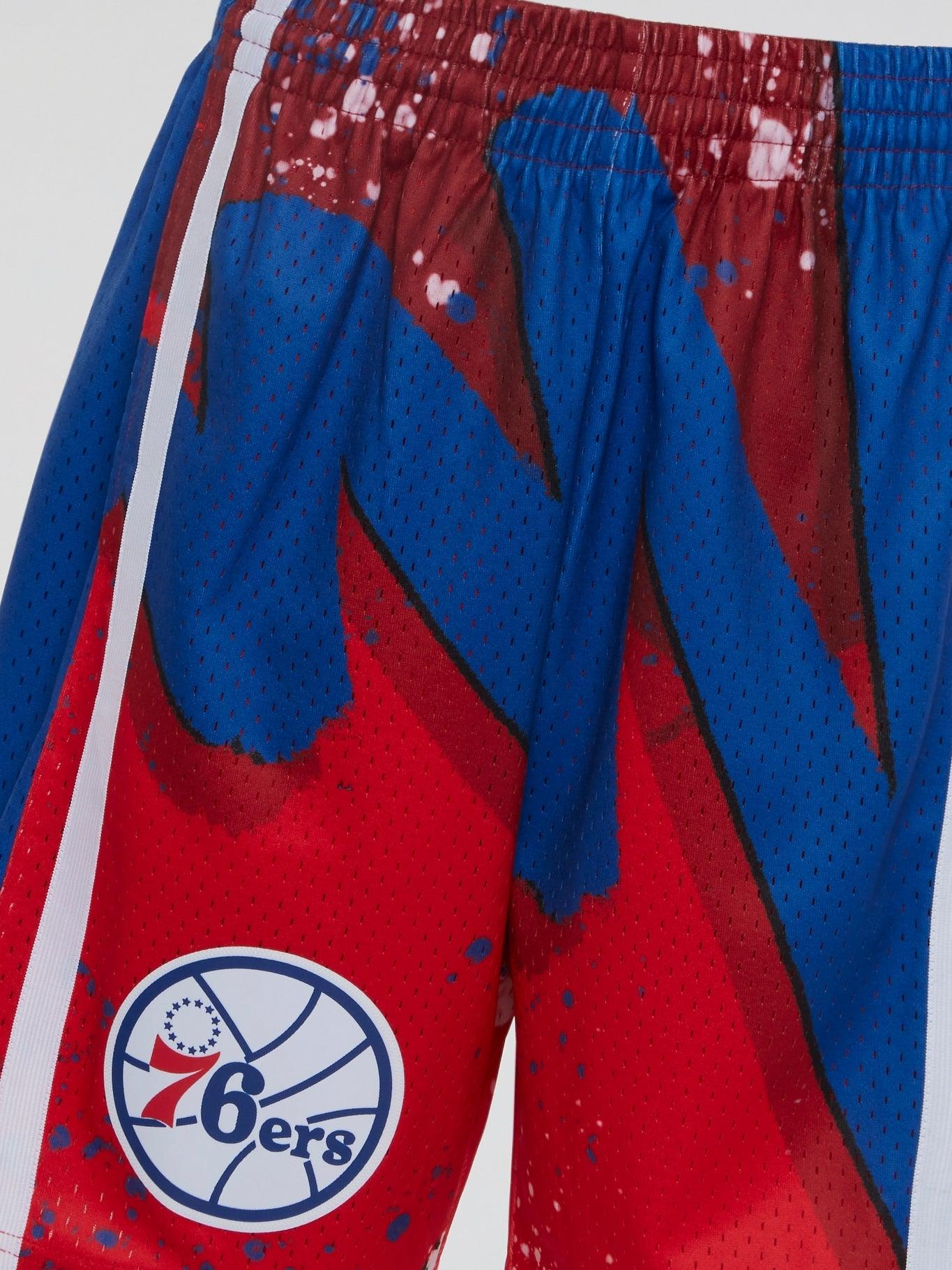 Sixers hotsell swingman shorts