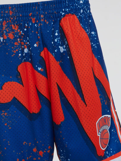 Hyper Hoops Swingman Shorts Knicks 1991 - Blue - B-Hype Society