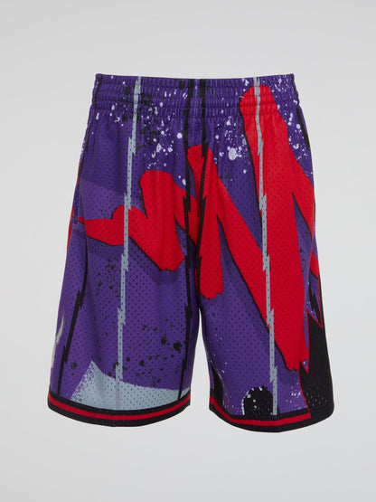 Hyper Hoops Swingman Shorts Raptors 1998 - Purple - B-Hype Society