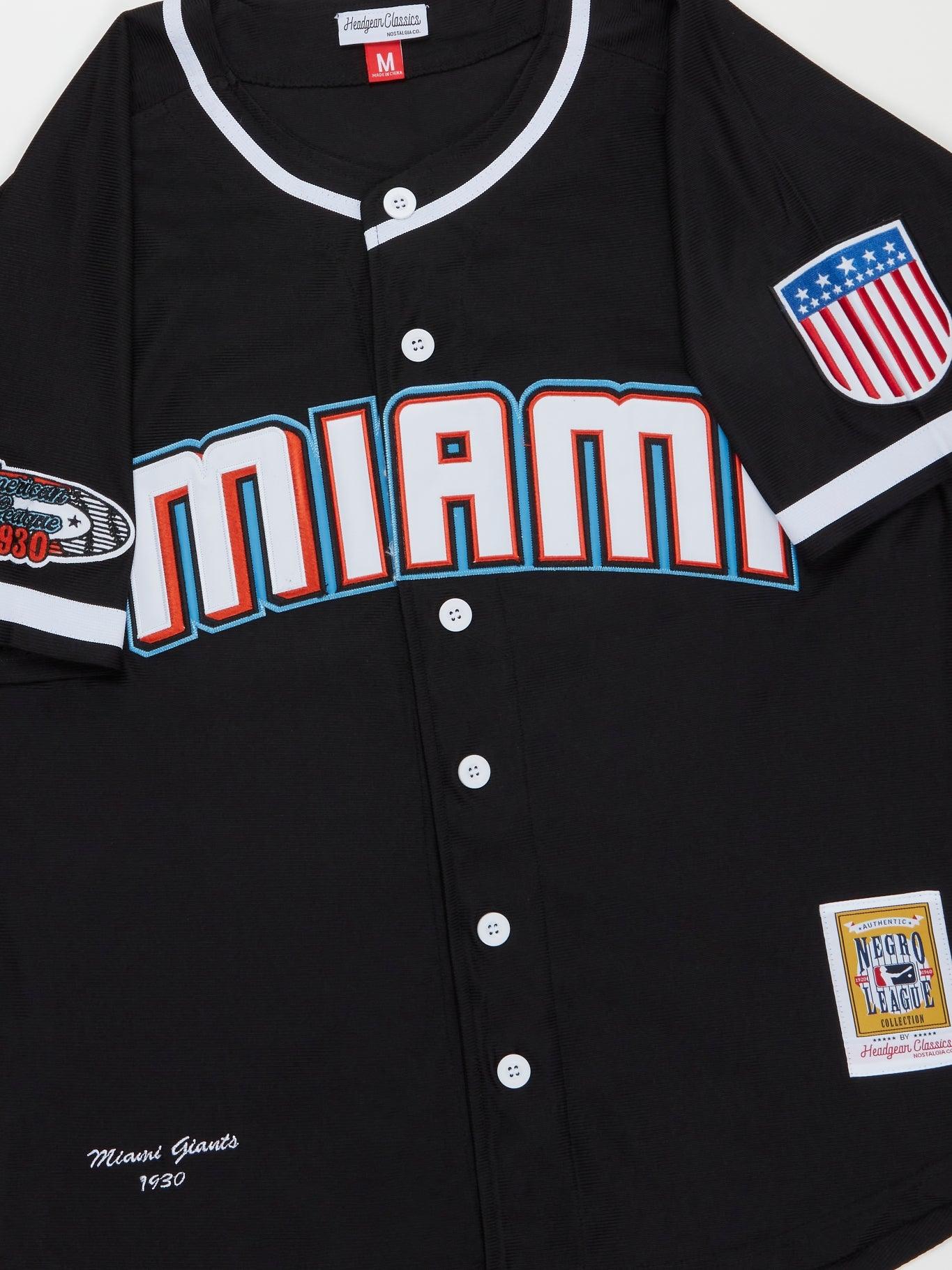 Miami Giants Black Button Down Jersey - B-Hype Society