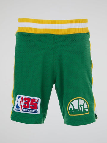 Mitchell and Ness - NBA Green Authentic Basketball Shorts