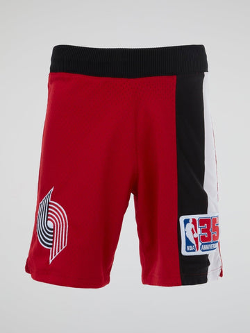 Mitchell and Ness - NBA Red Basketball Shorts