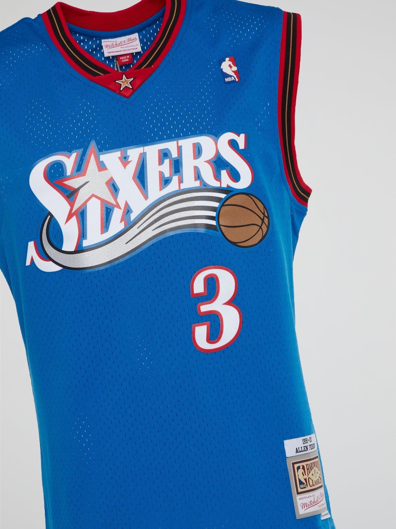 NBA Swingman Alternate Jersey 76Ers 00 Allen Iverson - Royal - B-Hype Society