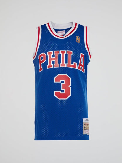 NBA Swingman Alternate Jersey 76Ers 96 Allen Iverson - Royal - B-Hype Society