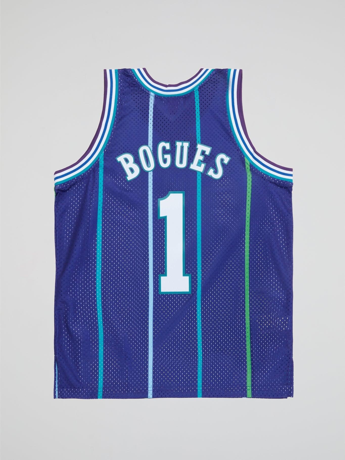 Mitchell and Ness NBA Swingman Alternate Jersey Hornets 94 Muggsy Bo