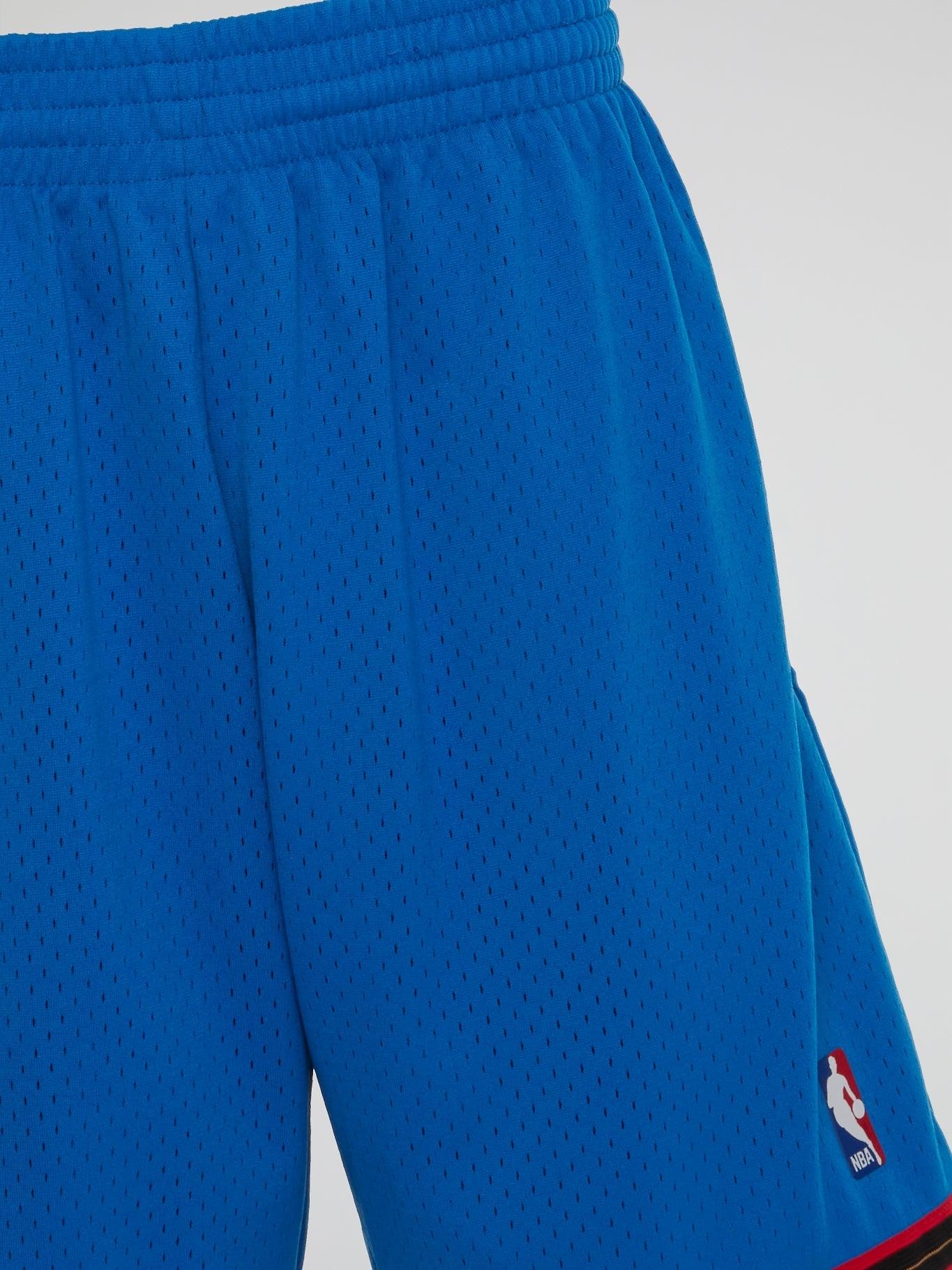 NBA Swingman Alternate Shorts 76Ers 99-00 - Royal - B-Hype Society